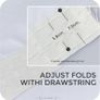 Curtains Tab Top Transparent  5 SETS  137x140cm   White Image 3