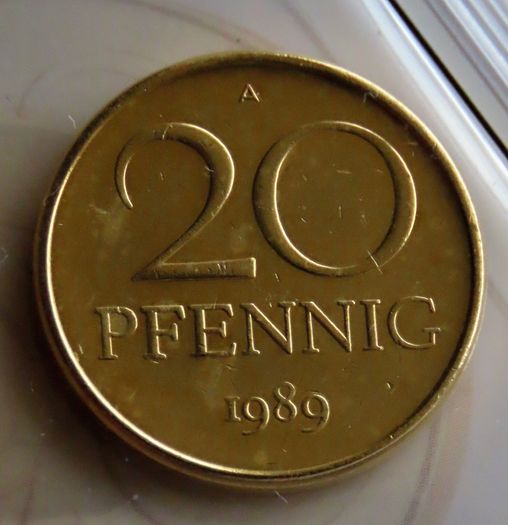Gold plated East German coins DDR original vintage set