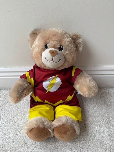 Build A Bear BAB Flash Plush DC Comics Justice League approx. 18 Used Dirty Please see pictures