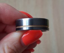 Tungsten Titand ring size U