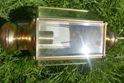 Brass and Glass Light Fixture, Incandescent, Vintage Wall Fixture, Wall Torch, Wall Lantern, Curved Panel Glass, Outdoor/Patio Lighting,