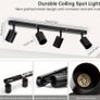 Matte Black 4 Light LED Ceiling Spotlight (Free Delivery) Image 2
