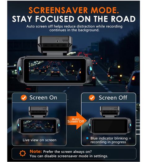 iZEEKER iD340 4-Channel Dash Cam, 4K