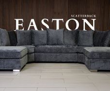 Easton Scatterback U Shape Fabric Sofa
