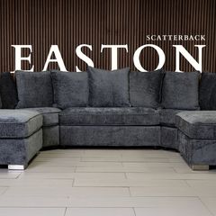 Easton Scatterback U Shape Fabric Sofa