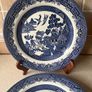 2 Churchill England 2 Dinner Willow plates 10.4" Image 3