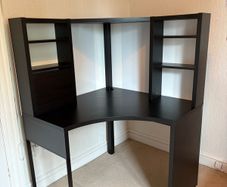 Ikea Micke Corner Desk with Shelves