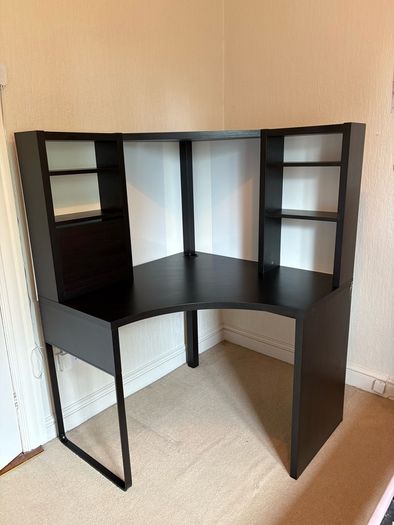 Ikea Micke Corner Desk with Shelves