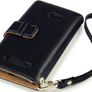 New Htc Windows Phone 8x Premium Pu Leather Wallet Black & Hot Pink  With Floral Interior / Black With Tan Inside Image 10