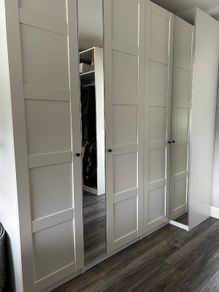 Large IKEA PAX Wardrobe Set with Corner Unit