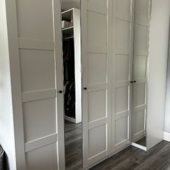 Large IKEA PAX Wardrobe Set with Corner Unit