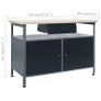 Workbench with Three Wall Panels and One Cabinet Image 6