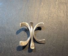 Silver real vintage brooch