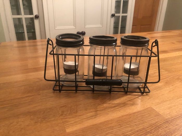 M & S candle holder set