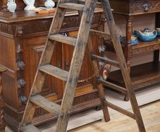 French Antique Folding Library / Artists Step Ladder