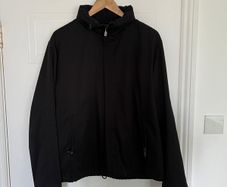 Armani Collezioni Mens Black Water Repellent Zip Jacket size 50 / L