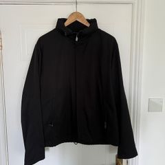 Armani Collezioni Mens Black Water Repellent Zip Jacket size 50 / L