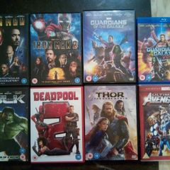 Marvel Dvd/blu-ray Bundle Lot Deadpool Thor Iron Man Hulk Guardians Of The Galaxy