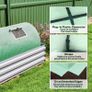 Mini Greenhouse, Portable Tunnel Green House, Green Grow House Steel Frame with 5 Mesh Windows, 3 M, Green Image 6