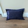 Navy Cushions (2) & Footstools (2) Image 5