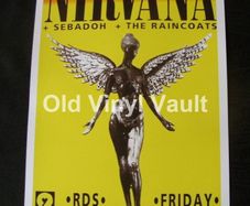 Nirvana Concert Poster R.D.S Simonscourt Dublin 1994 Reproduction Poster
