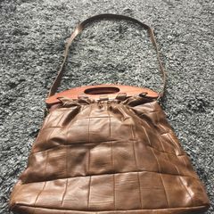 Vintage Style Shoulder Bag with Handles