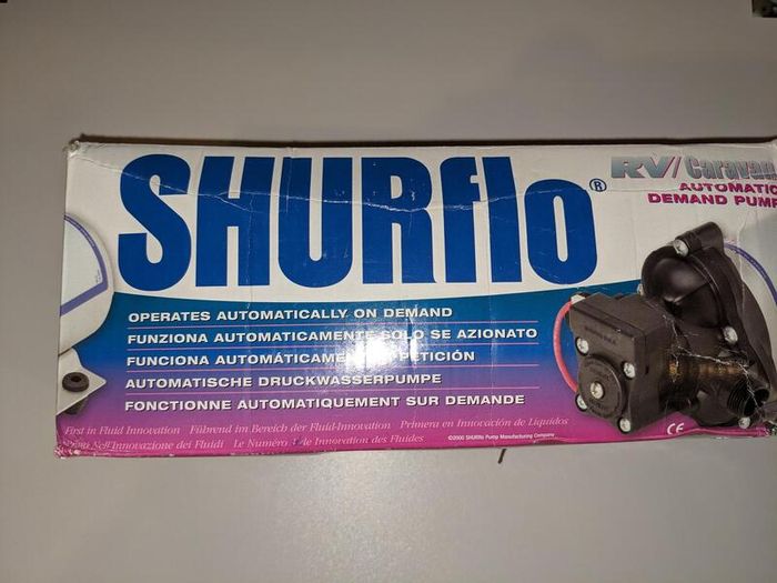 Water pump for caravan