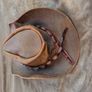 Crocodile Dundee hat real leather. Handmade. Excellent condition for original Image 7