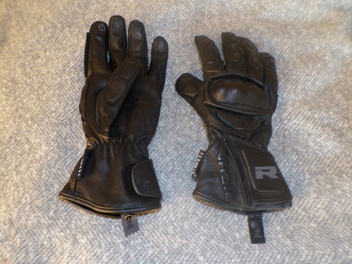Richa Waterproof Leather Racing Gloves Black - L