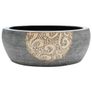 Countertop Basin Black and Brown Round 41x14 cm Ceramic Image 3