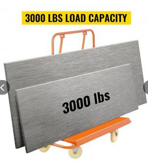 Drywall Cart Plaster Board Wheeled Trolley 1360kg Durable Panel Casters