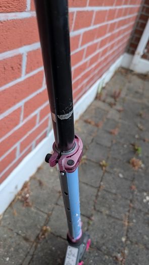 Pink scooter