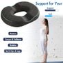 Gel Donut Cushion for Hemorrhoids, Coccyx & Tailbone Pain Relief Donut Pillow Orthopedic Memory Foam Ring Seat Cushion for Office Chair, Wheelchair, Sciatica, Postpartum, Pressure Sores Image 4