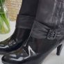 SEE by Chloe black leather hi-shine ankle boots Sz 40 (fit 7-7.5UK) - Rrp 495 (New) Image 4