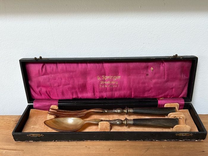 French Antique Salad Serving Set
