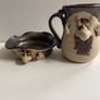 Vintage  Peter Petrie "Ugly man "vintage Muggs Pottery set Image 3
