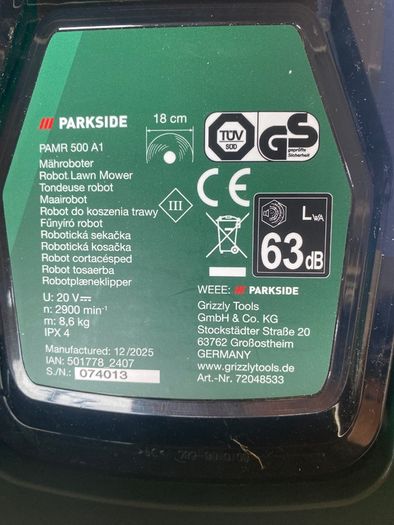 Brand new Parkside lawnmower 20v