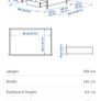 IKEA Idanas double bed frame Image 3