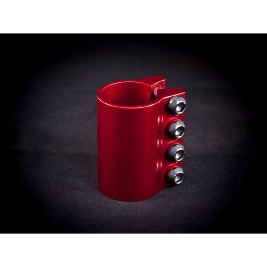 Damaged 4 Bolt Clamp Anodised Black