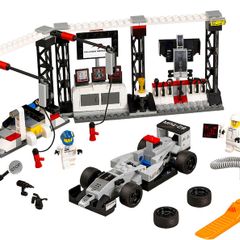 Lego Speed Champions 75911: McLaren Mercedes PitStop (2015) 100% Complete (NO BOX)
