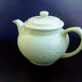 Beautiful Subtle and Tactile Relief-Patterned Teapot by Keele Street Pottery in Mint Green Image 2