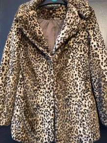Ladies leopard fur jacket