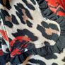 New leopard print and red rose dress with tag Image 7
