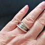 Stg Silver Lip Design Ring Image 7