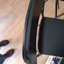 4x Folding Bar Stools Black Industrial Kitchen Dining High Stools Image 7