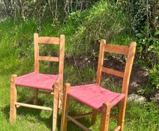 Antique Irish Ash Sugan Chairs
