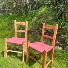 Antique Irish Ash Sugan Chairs