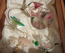 hand blown crystal figurines