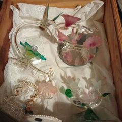 hand blown crystal figurines