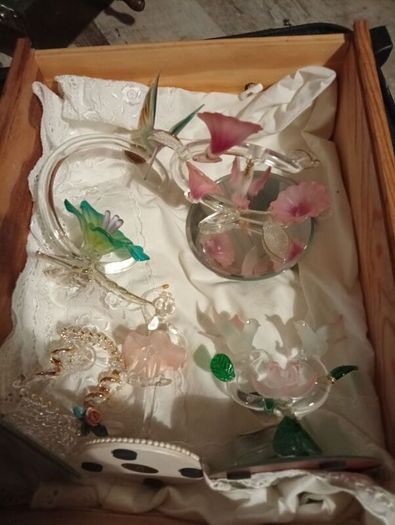 hand blown crystal figurines